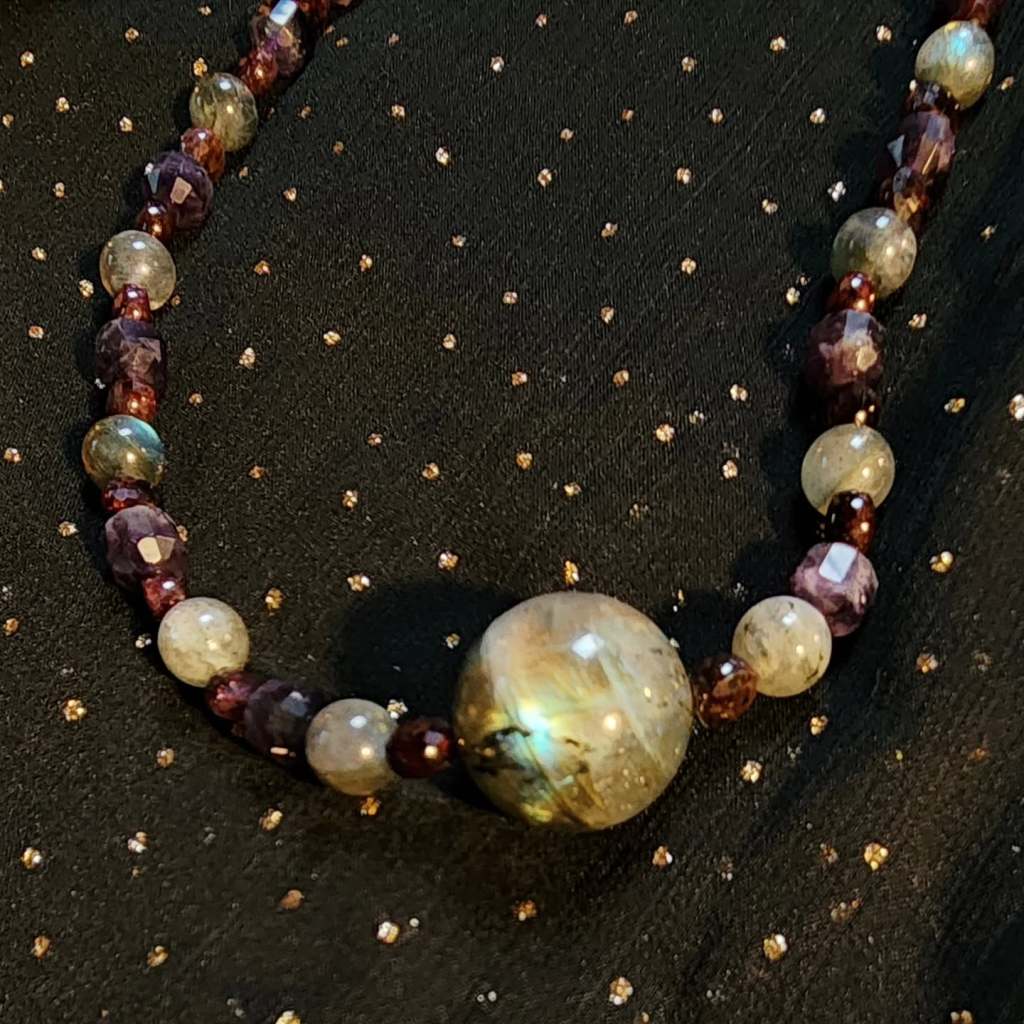 Amethyst Moon Necklace